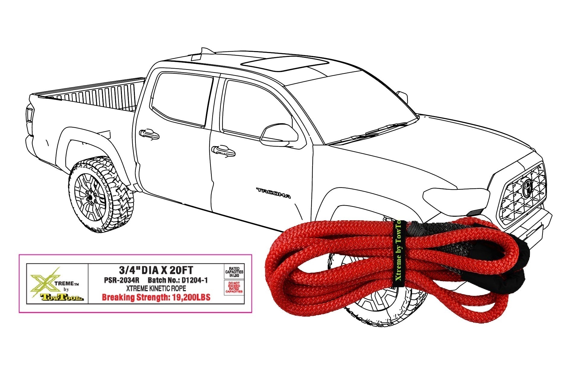 Xtreme Kinetic Recovery Rope