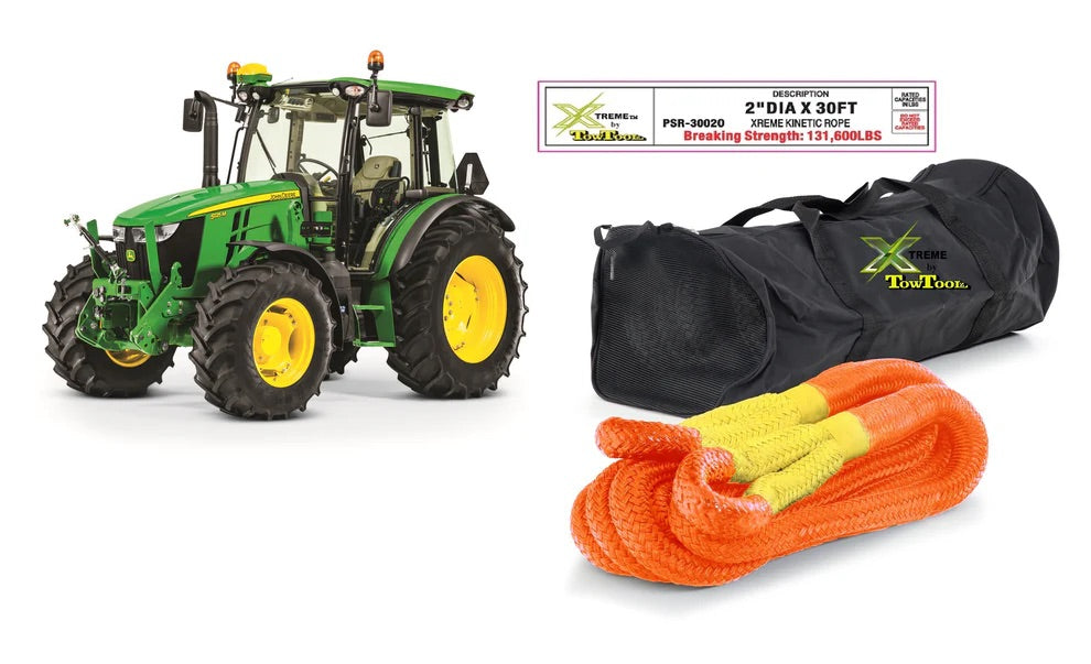 2" x 30ft  Xtreme Industrial Kinetic Recovery rope